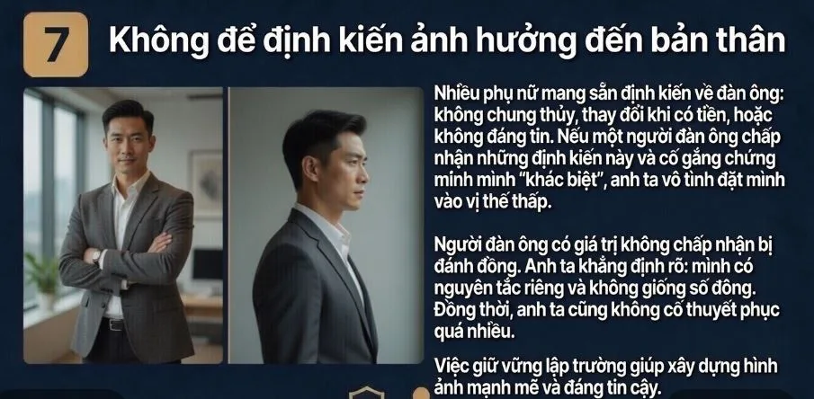 Không để định kiến ảnh hưởng đến bản thân