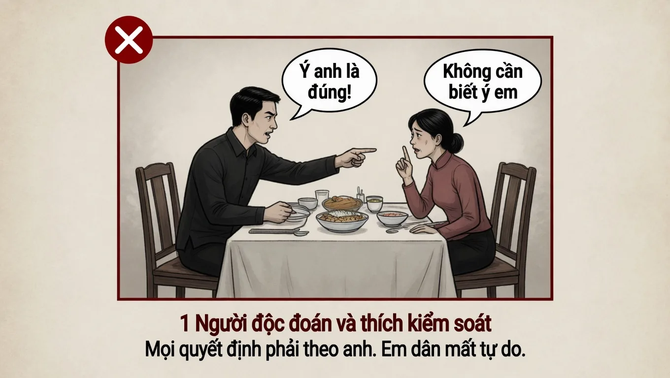 người đàn ông độc đoán