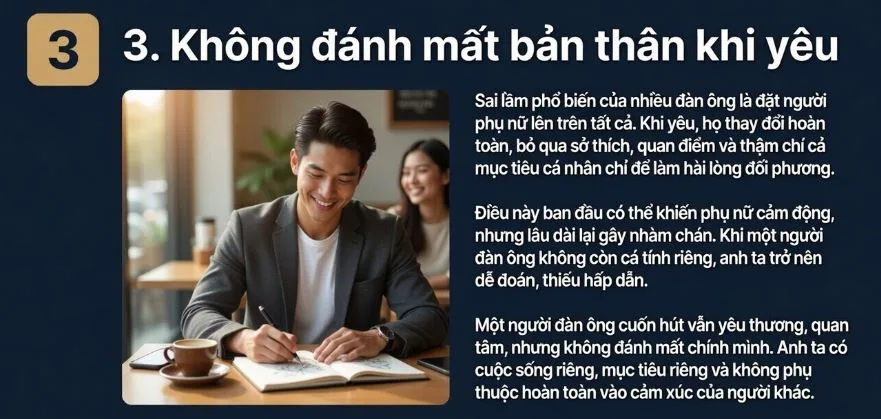 3. Không đánh mất bản thân khi yêu